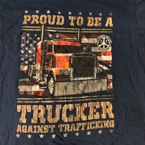 Proud to be a Trucker Against Trafficking Tee